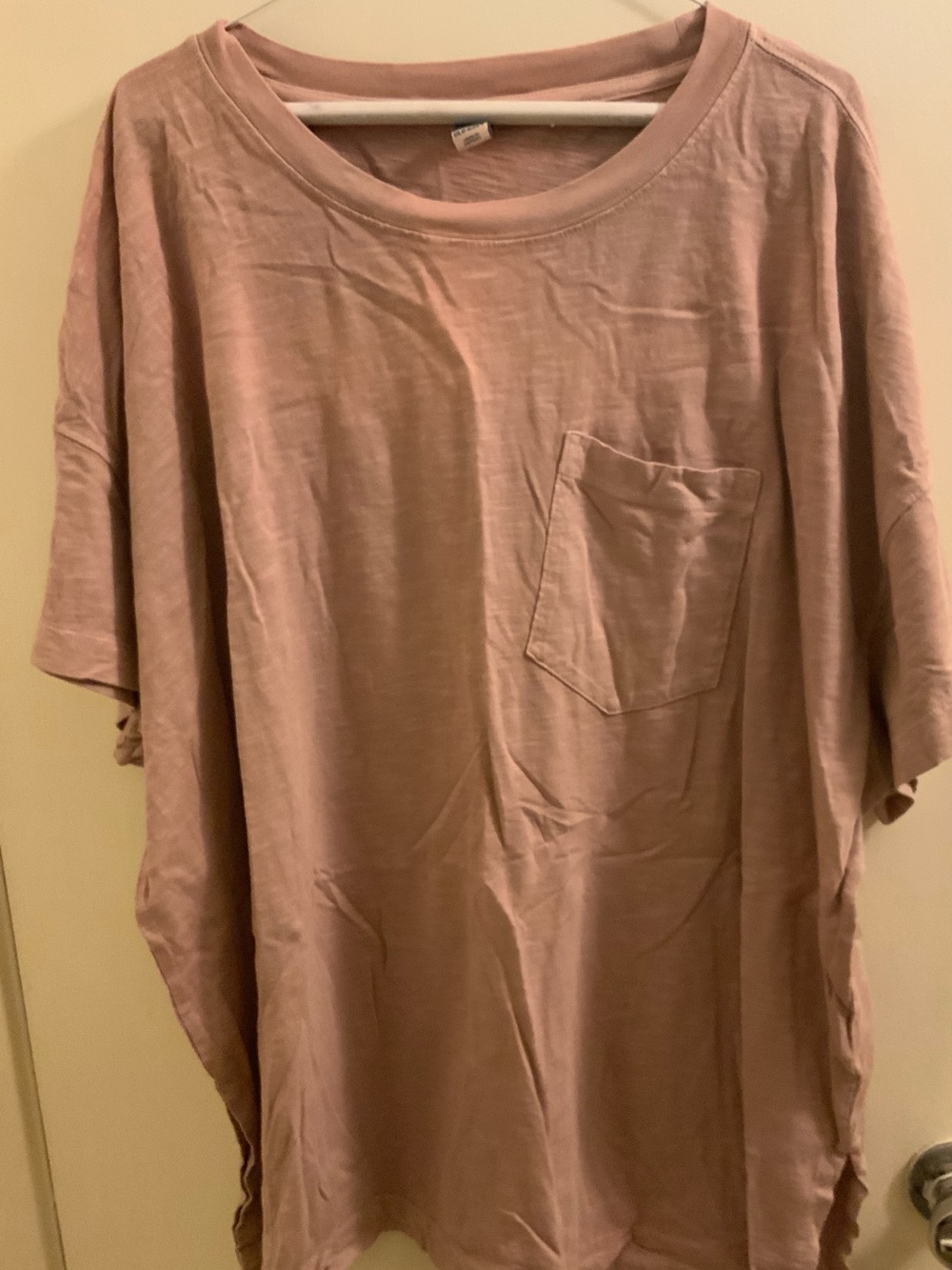 Old Navy Plus Size Mauve Short-Sleeve Pocket Tee